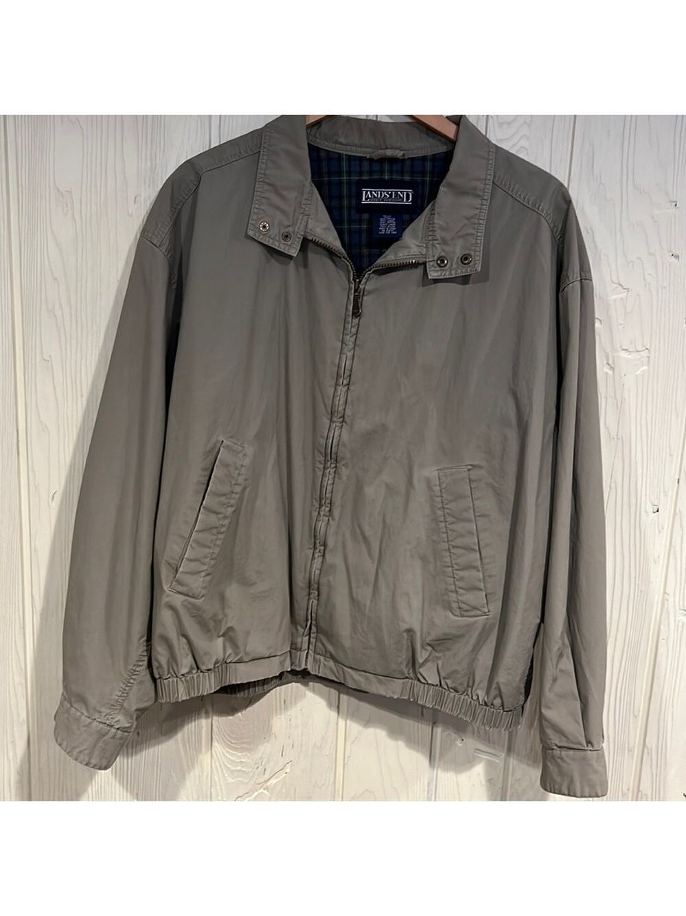Lands End Mens Zipper Jacket Large